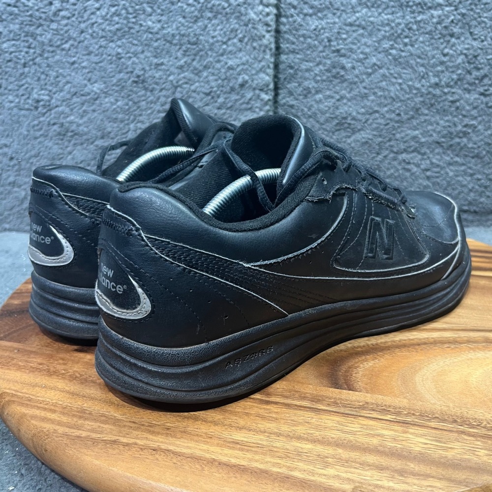 New Balance 577 Mens Black Leather Lace Up Walking Shoes Size 13‎ NO INSOLES - Picture 2 of 12